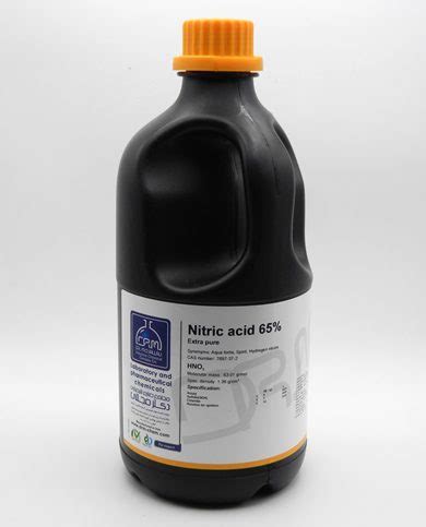 نیتریک اسید 65 گرید Extra pure دکتر مجللی