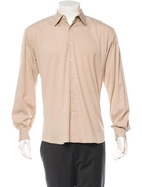 Prada Stretch Button Up Shirt Mens Shirts Pra58274 The Realreal