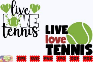 Live Love Tennis SVG Tennis SVG Sport Graphic By