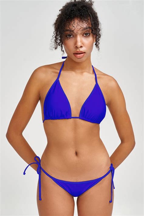 Royal Blue Triangle Bikini Top Atelier Yuwa Ciao Jp