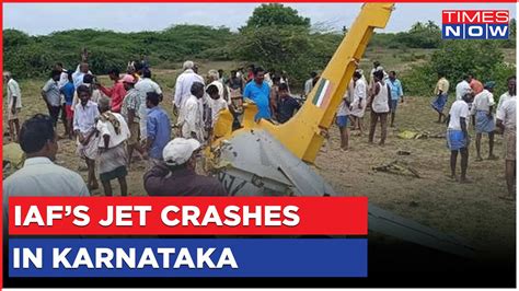 Exclusive Iafs Kiran Trainer Aircraft Crashes Near Chamrajnagar Of