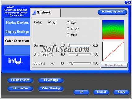 Screenshot Of Intel Graphics Media Accelerator Driver For Windows 7