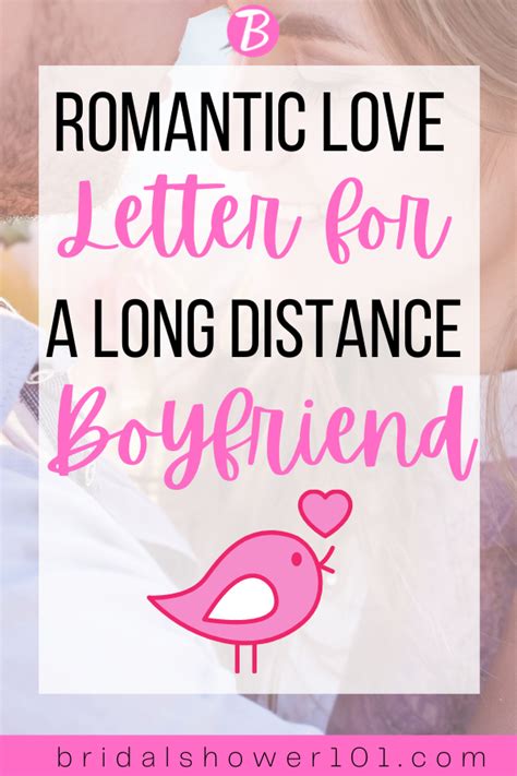 Love Letter for Long Distance Boyfriend | Bridal Shower 101