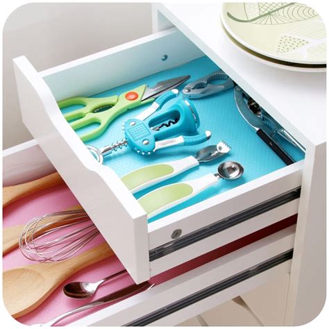 Kitchen Cabinet Liners / Waterproof Kitchen Table Mat Drawers Cabinet ...