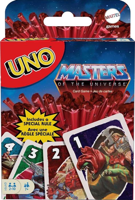 Mattel Games Uno Les Ma Tres De Lunivers Jeu De Soci T Jeu De