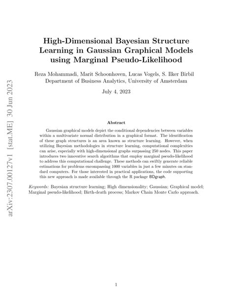 High Dimensional Bayesian Structure Learning In Gaussian Graphical