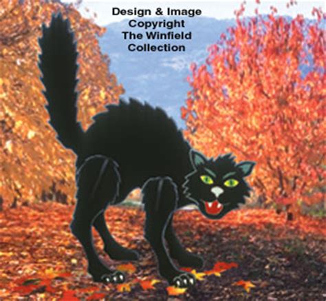 Huge Halloween Cat Woodcraft Pattern , Witches & Cats: The Winfield Collection