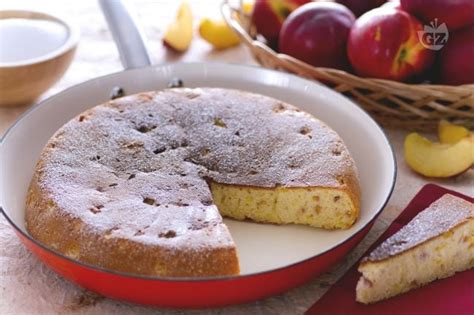 Ricetta Torta In Padella Alle Pesche La Ricetta Di Giallozafferano