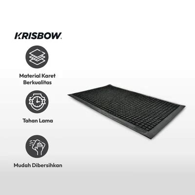 Jual Krisbow 45 X 75 Cm Keset Pintu Charcoal Terbaru Ruparupa