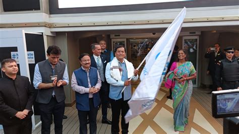 Shri Sarbananda Sonowal Flags Off Domestic Sailing Of The First