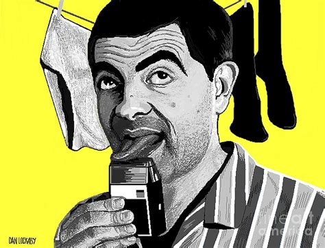 Mr Bean Digital Art By Dan Lockaby