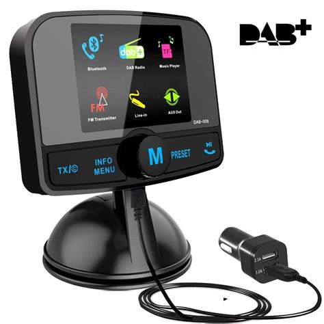 Hot Tf Card Aux Out Dab Adapter Bluetooth Car Stereo Tft