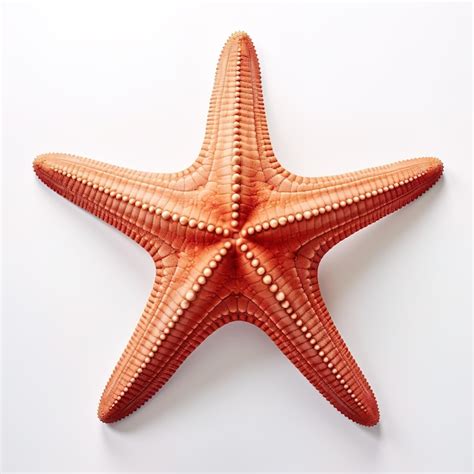 Premium AI Image | a starfish with an orange starfish on a white background