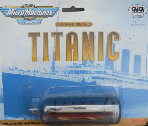 Micro Machines Titanic Ship In A Bottle Special Edition Rare Galoob