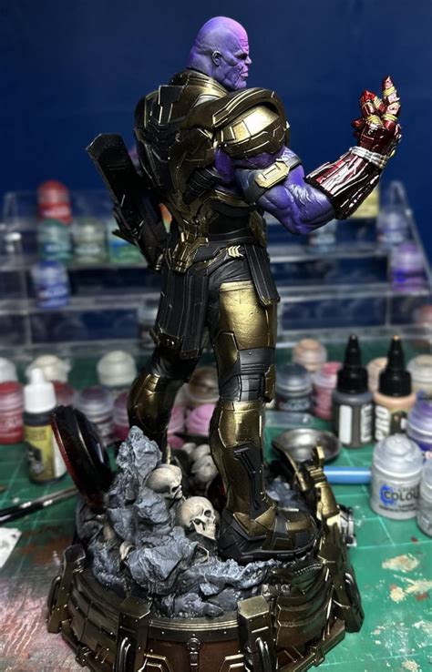 Finished Thanos statue for my brother. : r/Marvel