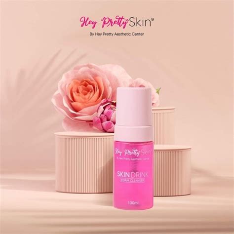 Hey Pretty Skin Skin Drink Facial Foam Cleanser Happy Lift Face