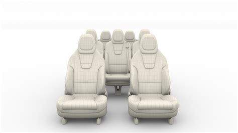 Tesla X Seats 3D Model - TurboSquid 1209316