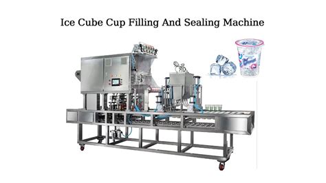 Kefai Ice Cube Cup Filling Sealing Machine Youtube