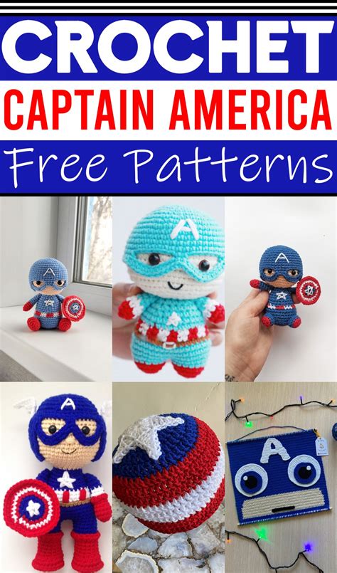 6 Crochet Captain America Patterns For Kid's Items