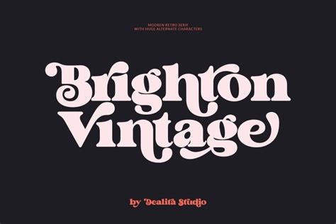 Brighton Vintage Font - Dafont Free