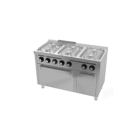 Cocina Basic 6 Fuegos Serie 600 Horno CB6F600H HR Fainca