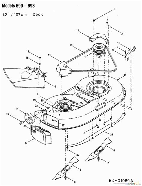 A visual guide to the belt diagram for the Cub Cadet 1040 deck