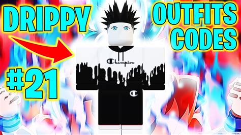 ⭐roblox Drippy Custom Outfits Codes 21⭐ Youtube