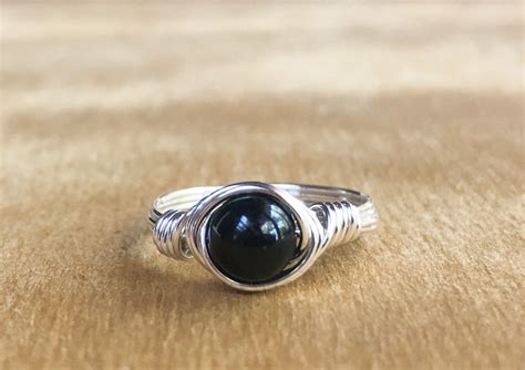 Anillo De Protecci N De Turmalina Negra Joyer A De Turmalina Etsy Espa A