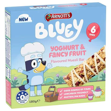 Amazon Bluey Snack Fruit Muesli Bars Pack Perfect Bluey