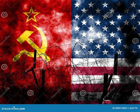 The Cold War Flag Of The Soviet Union 1922 1991 Stock Photo Image