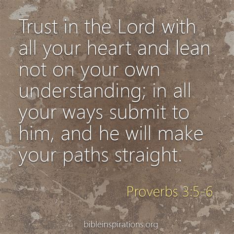 Trust In The Lord With All Your Heart Bible Inspirations