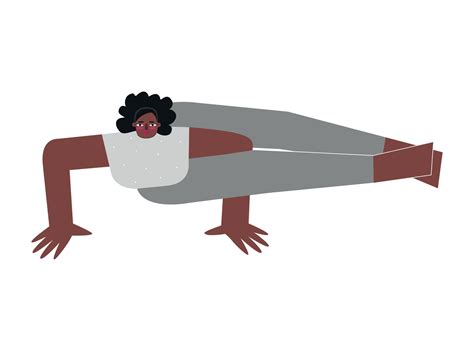 Vector Isolated Flat Concept With Female African American Character