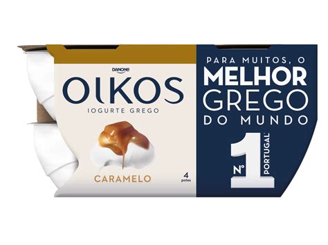 Iogurte Oikos Danone Grego Caramelo X G Auchan