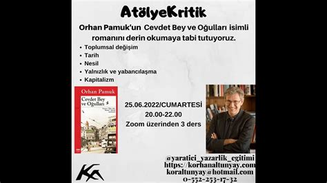 Orhan Pamuk Cevdet Bey ve Oğulları YouTube