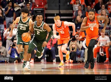 Michigan States Tyson Walker 2 Starts A Fast Break As Malik Hall 25