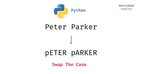 Swap The Case Of A Python String With The Swapcase Method Data Science Parichay