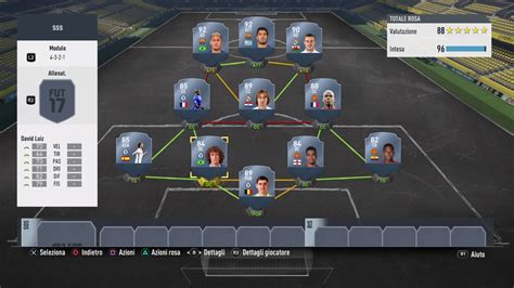 LA MIGLIOR SQUADRA CON UN MILIONE DI CREDITI Fifa 17 YouTube