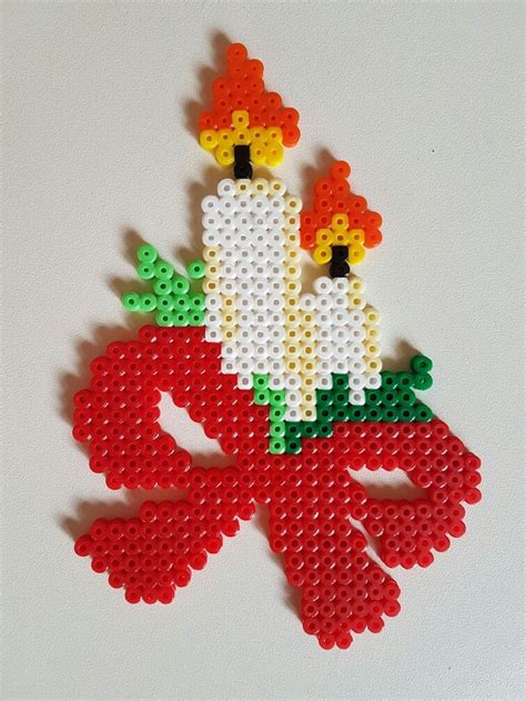 Pin Af Eneida Iris P Perler Beads H Ndlavede Julegaver Julekunst