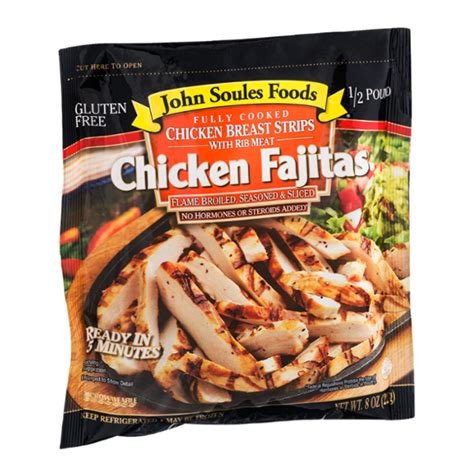 John Soules Foods Fully Cooked Chicken Breast Strips Chicken Fajitas