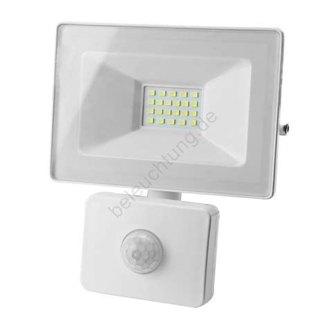 LED Flutlicht Mit Sensor LED 20W 230V IP65 4000K Beleuchtung De