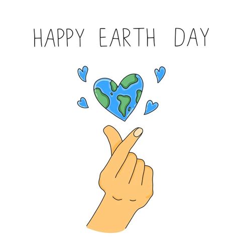 Premium Vector Happy Earth Day Greeting Card Vector Illustration Save