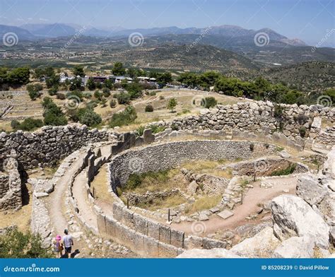 The Mycenae In Greece Editorial Stock Image Image Of Civilization