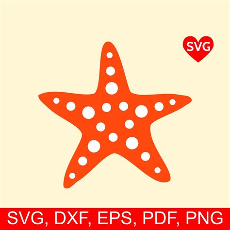 Starfish Svg File Star Fish Svg File For Cricut Beach Etsy Canada