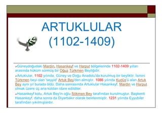 Anadoluda Kurulan Ilk T Rk Devletleri Beylikleri Ppt