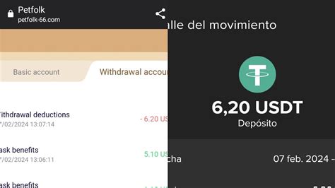 GANA 6 2 USDT AL INSTANTE NUEVA PLATAFORMA DE INVERSION PETFOLK MINIMA