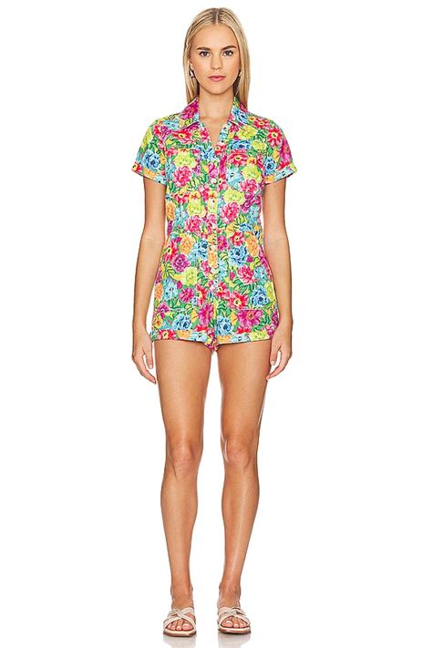 Show Me Your Mumu Cannon Romper In Bright Floral Revolve