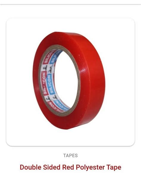 Double Sided Red Linear Polyester Tape At Rs Piece Double Sided