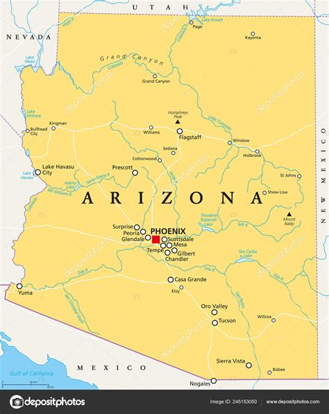 Arizona Map With Cities