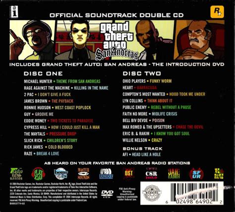 Grand Theft Auto San Andreas Official Soundtrack