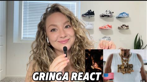 Gringa React 🇺🇸 Desacreditado L7nnon Part Central Cee Youtube